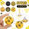 12 Pieces 2 Inch Bee Ornament for Tree Bee Hanging Ornaments Decorations Black Honeycomb Balls Summer Tree Decorations for Baby Shower Holiday Party Favors